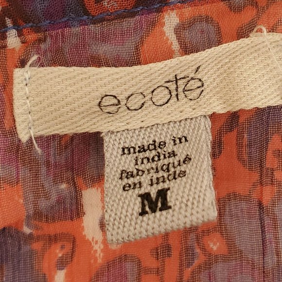 💥2/$30💥Sheer Paisley Boho Peplum Tank - like new - Picture 6 of 6